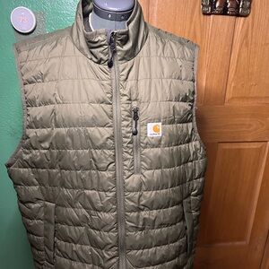 Carhartt Men's Khaki Quilted Vest